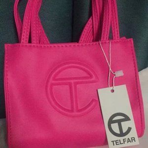 Telfar Small Rose Red Shopping Bag